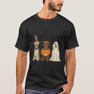Spooky Ghost Italian Spinone Pumpkin Halloween Dog T-Shirt