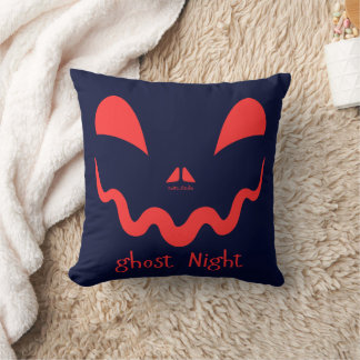 Spooky Ghost Night Throw Pillow