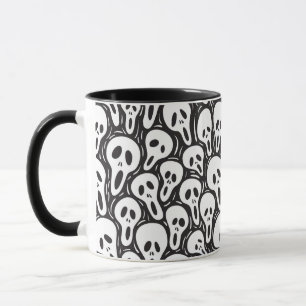 Spooky Ghost Pattern Mug