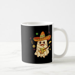 Spooky Ghost Play Guitar Conchas Pan Dulce Hallowe Coffee Mug