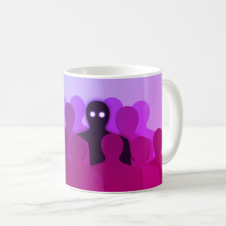Spooky Ghost Purple Halloween Coffee Mug