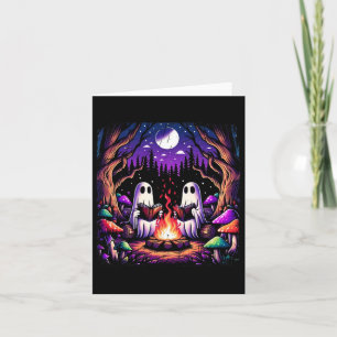 Spooky Ghost Reading Book Cottagecore Teacher Card