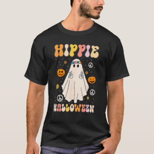 Spooky Ghost Retro Let's Go Ghouls Halloween Ghost T-Shirt