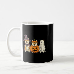 Spooky Ghost Shiba Inu Pumpkin Halloween Dog Lover Coffee Mug