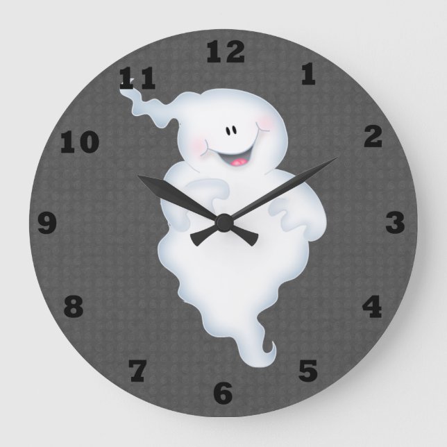 Spooky Ghost Wall Clock (Front)