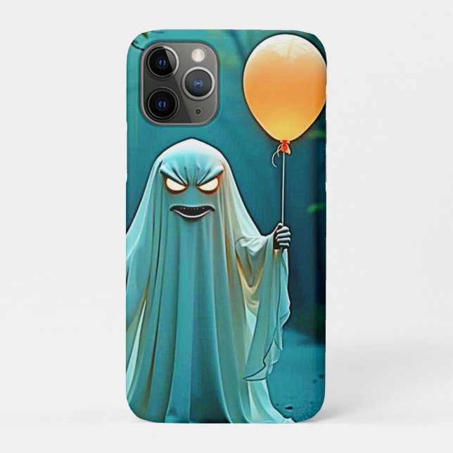 Spooky Ghost with Eerie Balloon Case-Mate iPhone Case (Back)