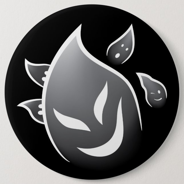 Spooky Ghosts 6 Cm Round Badge (Front)