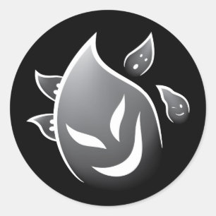 Spooky Ghosts Classic Round Sticker