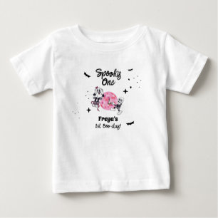Spooky Ghoul Halloween First Birthday Baby T-Shirt