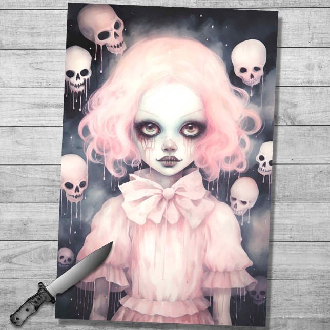 Spooky Girl 11 Decoupage Paper (Creator Uploaded)