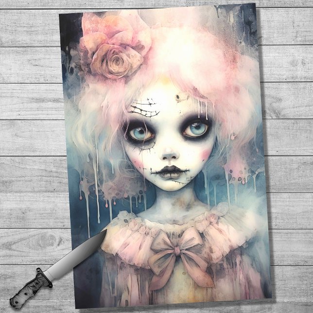 Spooky Girl 16 Decoupage Paper (Creator Uploaded)
