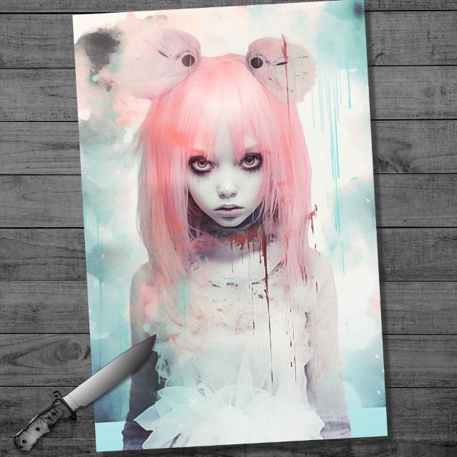 Spooky Girl 9 Decoupage Paper (Creator Uploaded)