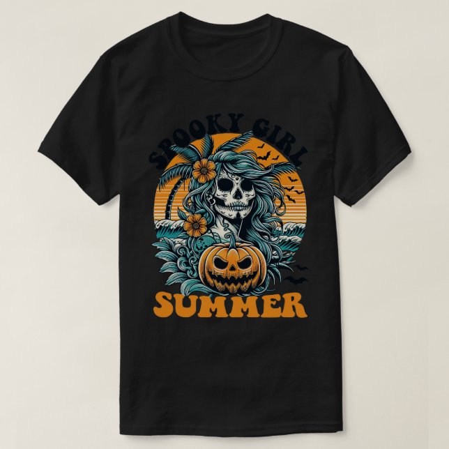 Spooky Girl Summer T-Shirt (Design Front)