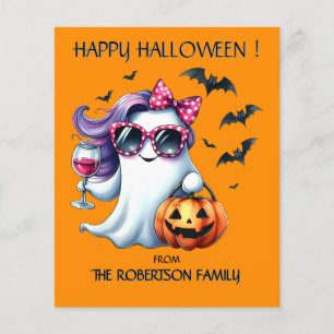 Spooky Girly Ghost Halloween  Flyer