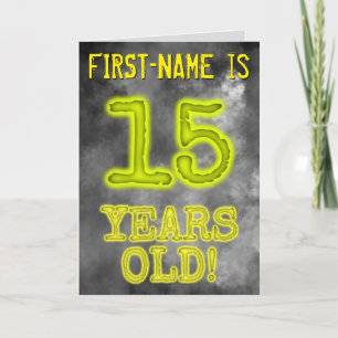 Spooky Glowing Aura Look "15 YEARS OLD!" + Name Card