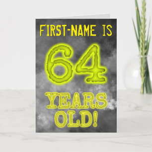 Spooky Glowing Aura Look "64 YEARS OLD!" + Name Card