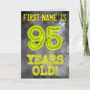 Spooky Glowing Aura Look "95 YEARS OLD!" + Name Card