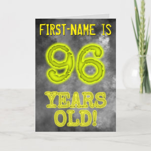Spooky Glowing Aura Look "96 YEARS OLD!" + Name Card