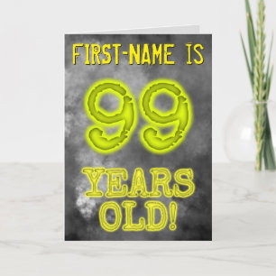 Spooky Glowing Aura Look "99 YEARS OLD!" + Name Card
