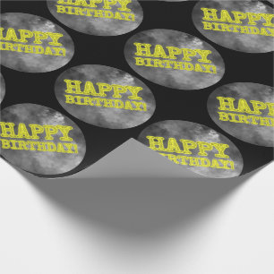 Spooky Glowing Aura Look "HAPPY BIRTHDAY!" Wrapping Paper