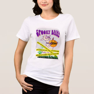 Spooky Goat Carrying Pumpkin Tri-Blend Shirt