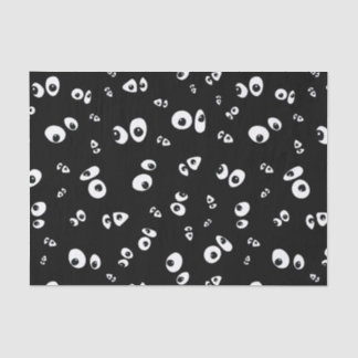 Spooky Googly eyes pattern Tissue Paper