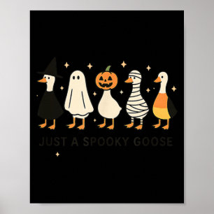Spooky Goose Halloween Costume Poster