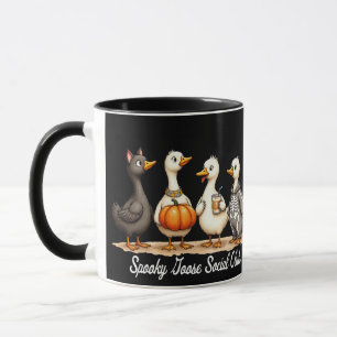 Spooky Goose Halloween Cute Animal Design Mug