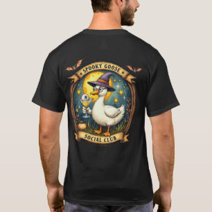 Spooky Goose Halloween Ilustration Graphic T-Shirt
