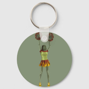 Spooky Gothic Cheer Art Key Ring