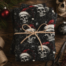 Spooky Gothic Christmas Skulls