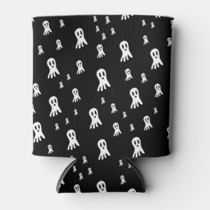 Spooky Gothic Ghost Illustration Can Cooler
