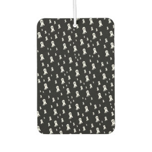 Spooky Gothic Ghost Illustration Car Air Freshener