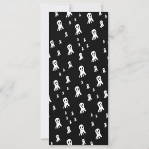 Spooky Gothic Ghost Illustration Card