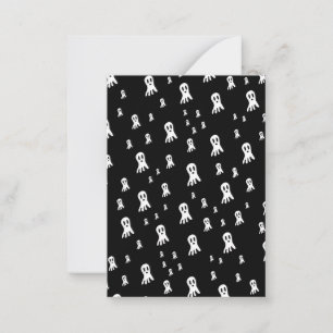 Spooky Gothic Ghost Illustration Card