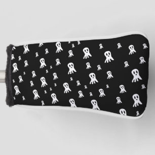 Spooky Gothic Ghost Illustration Golf Head Cover
