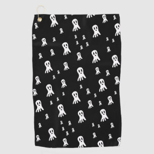 Spooky Gothic Ghost Illustration Golf Towel