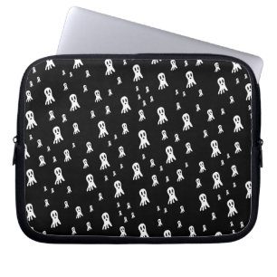 Spooky Gothic Ghost Illustration Laptop Sleeve