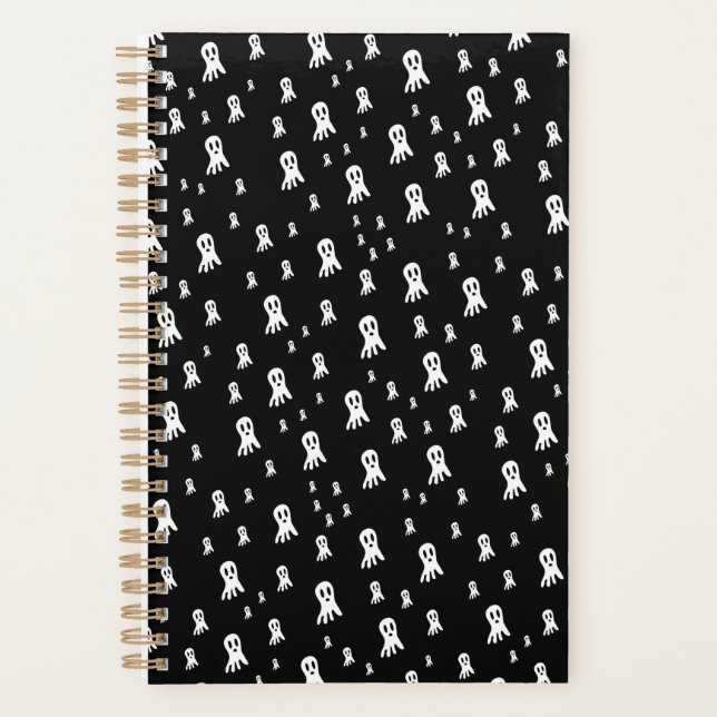 Spooky Gothic Ghost Illustration Planner (Front)