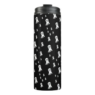 Spooky Gothic Ghost Illustration Thermal Tumbler