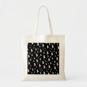 Spooky Gothic Ghost Illustration Tote Bag