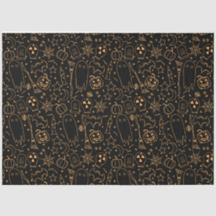 Spooky Gothic Halloween Decoupage Tissue Paper