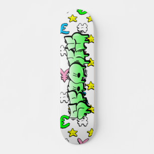 Spooky Graffiti Custom Personalised Skateboard
