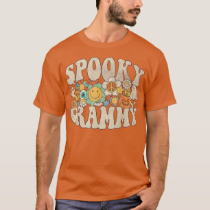 Spooky Grammy Matching Retro Halloween Ghost Boo T-Shirt