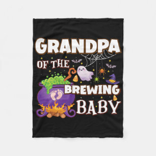 Spooky Grandpa Of Brewing Fleece Blanket