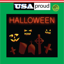 Spooky Graveyard Cemetary Halloween Creepy Eyes Tapestry