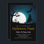 Spooky Graveyard Midnight Halloween Party Invitati Invitation<br><div class="desc">Spooky Graveyard Midnight Full Moon Halloween Party Invitation. Invite your guests to a night of magic and mystery with our personalised *Halloween Costume Party Invitation*. Featuring a bewitching design of a graveyard, midnight full moon, scary pumpkins, flying bats, and trees this invitation is perfect for setting the stage for a...</div>