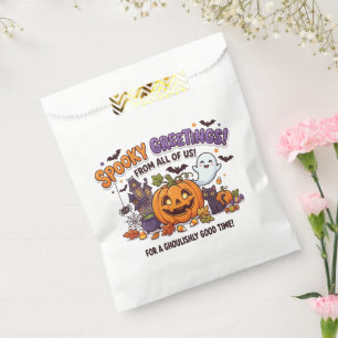 Spooky Greetings Halloween Party Card Favour Bags