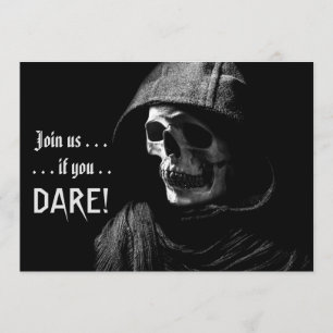 Spooky Grim Reaper Photography Halloween Party Invitation