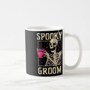 Spooky Groom Skeleton Halloween Wedding Bachelor P Coffee Mug